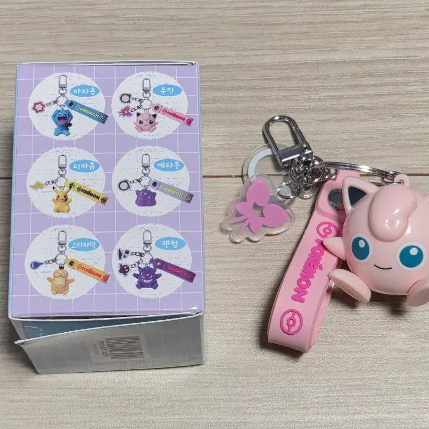 [BUNJANG] Pokemon Jigglypuff Strap Figure Keychain / 포켓몬 스트랩 피규어 키링 푸린