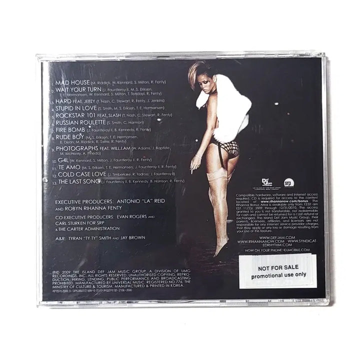 [BUNJANG] Rihanna Rated R Official 4th Album Autographed CD / [친필싸인반]리한나 정규4집 Rated R 2010년 방한