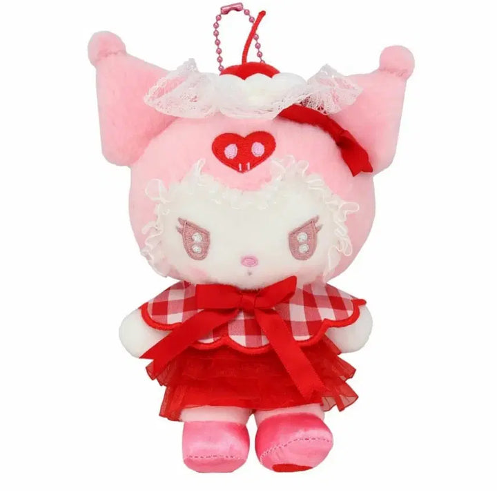 [BUNJANG] Sanrio Kuromi Whipping Cherry Mascot Holder Plush Figure / 산리오 쿠로미 휘핑체리 마스코트 홀더 인형 피규어