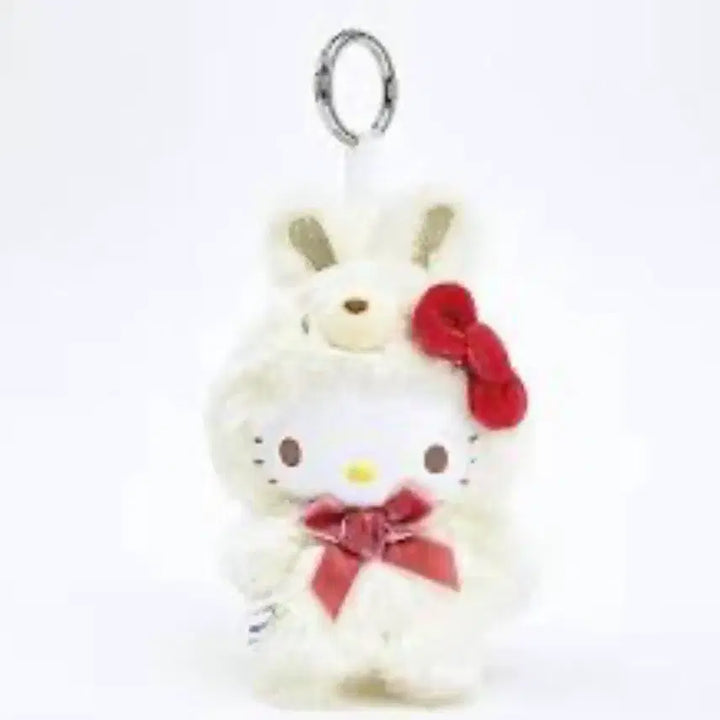 [BUNJANG] Sanrio Latte Bunny Hello Kitty Doll Keychain / 산리오 라떼 바니 헬로키티 인형 키링