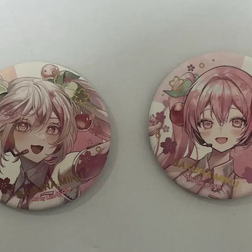 [BUNJANG] Sakura Miku Bundle Set Can Badge / 사쿠라 미쿠 캔뱃지 일괄 판매