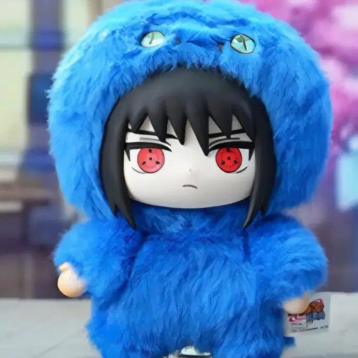 [BUNJANG] EAKI Top Toy Naruto Shippuden Sasuke Keychain Plush / 미개봉 / EAKI 탑토이 정품 나루토 질풍전 키링 인형 나부부(사스케)