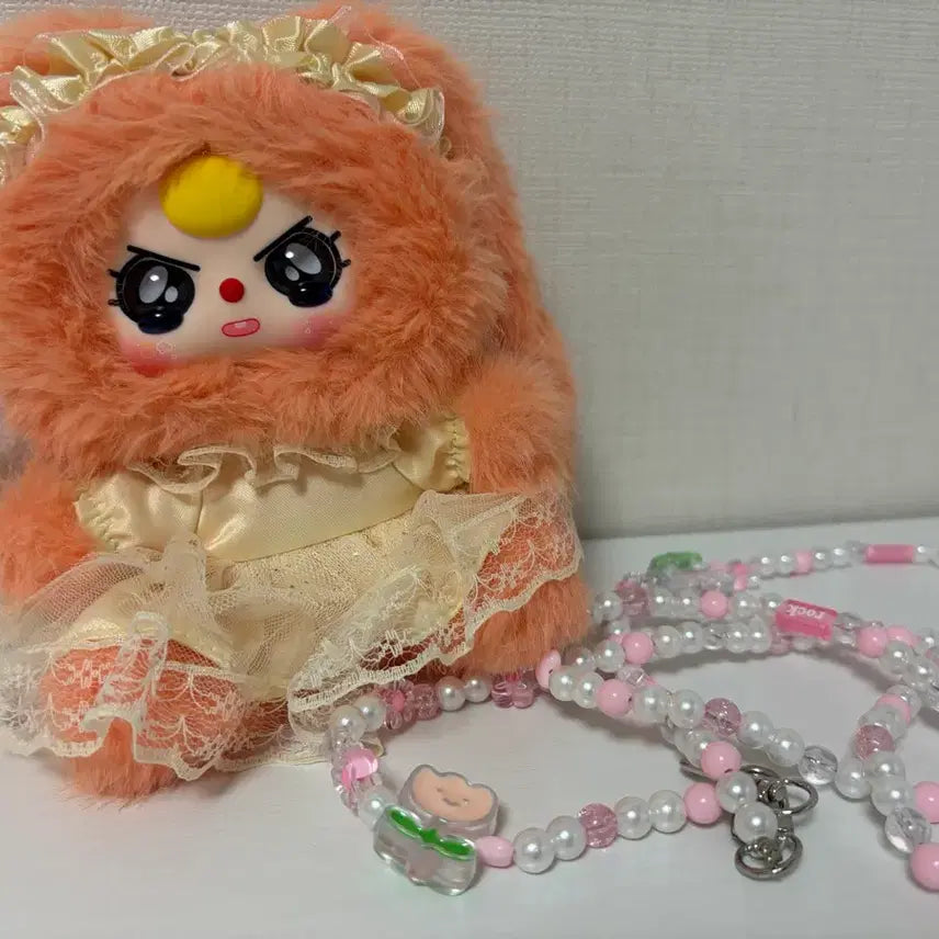[BUNJANG] Baby Three Rabbit Bag with Beaded Strap / 베이비쓰리 토끼가방