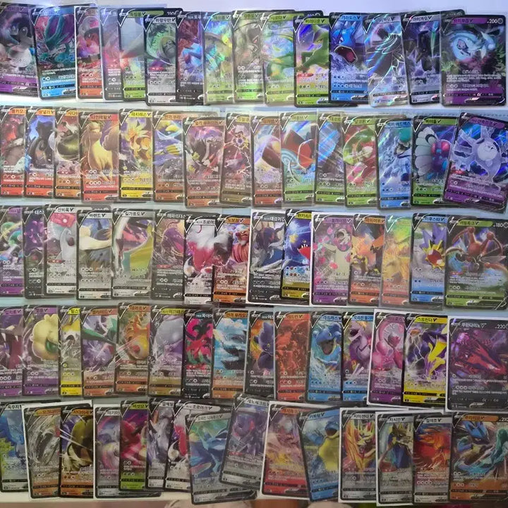 [BUNJANG] Pokemon Cards V RR 75 Cards Bundle (No Duplicates) / 포켓몬 카드 V rr카드 75장 일괄(노중복)
