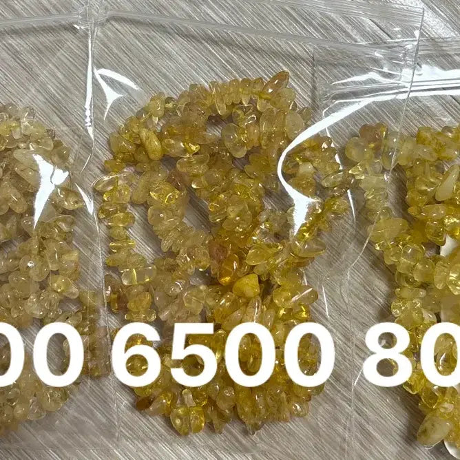 [BUNJANG] Natural Citrine Chip Beads / 천연원석 황수정 칩