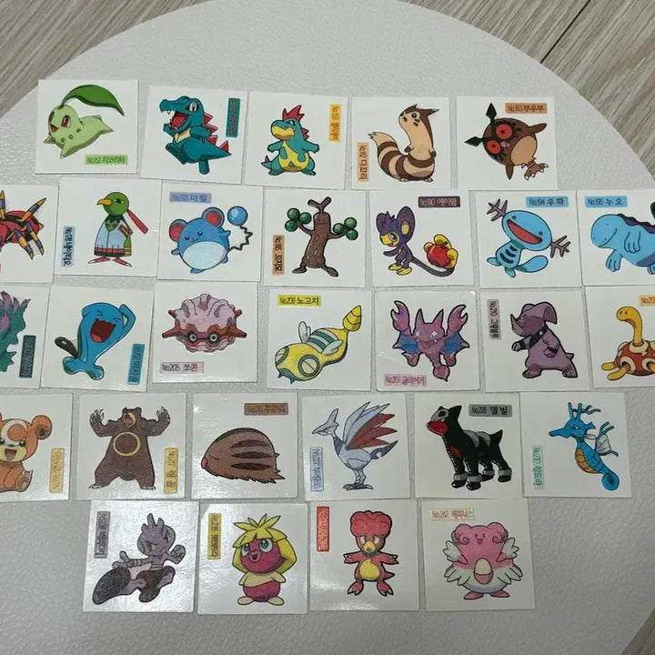 [BUNJANG] 2009 Shiny Pokémon Ttibu Seal Sticker Set / 2009 샤니 포켓몬 띠부씰