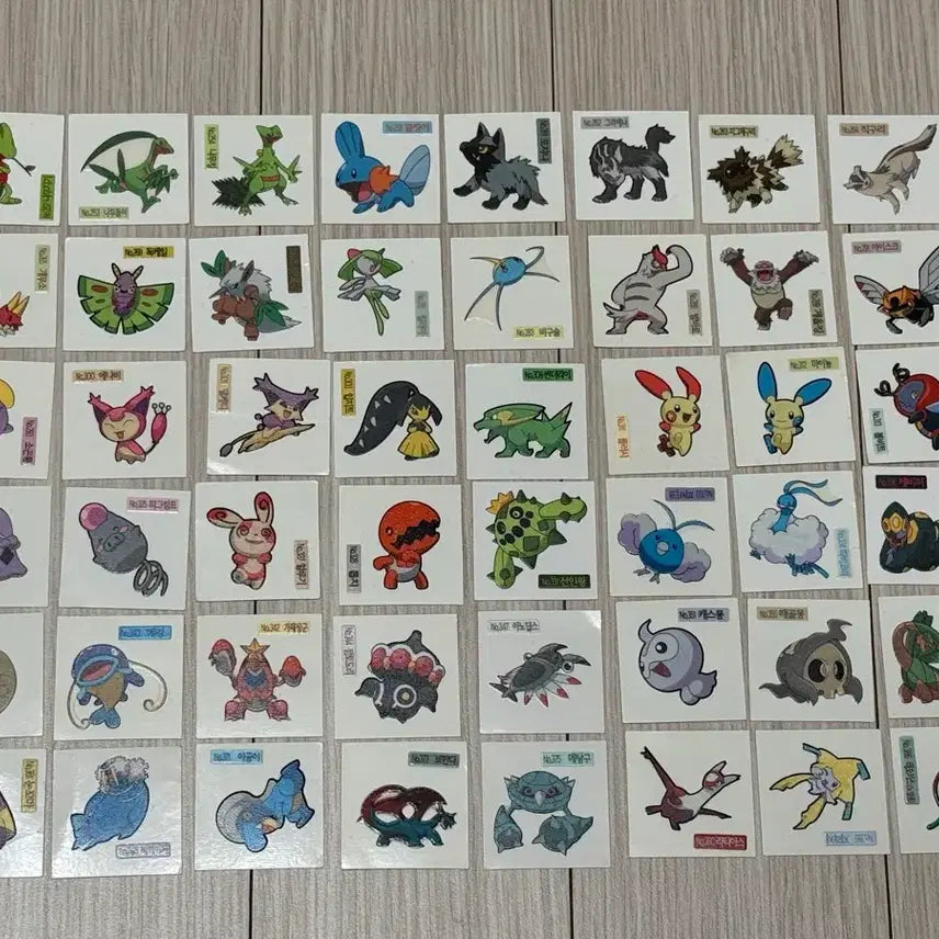 [BUNJANG] 2009 Shiny Pokémon Ttibu Seal Sticker Set / 2009 샤니 포켓몬 띠부씰