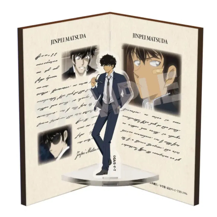 [BUNJANG] Detective Conan Matsuda Jinpei Book Type Acrylic Wood Stand (Sealed) / (미개봉) 명탐정코난 마츠다 진페이 북 타입 아크릴 우드 스탠드