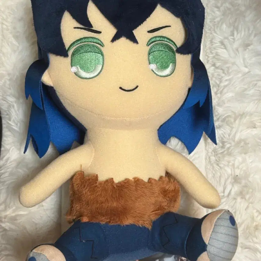 [BUNJANG] Demon Slayer Inosuke Medium Plush / 급전) 귀멸의 칼날 이노스케 인형