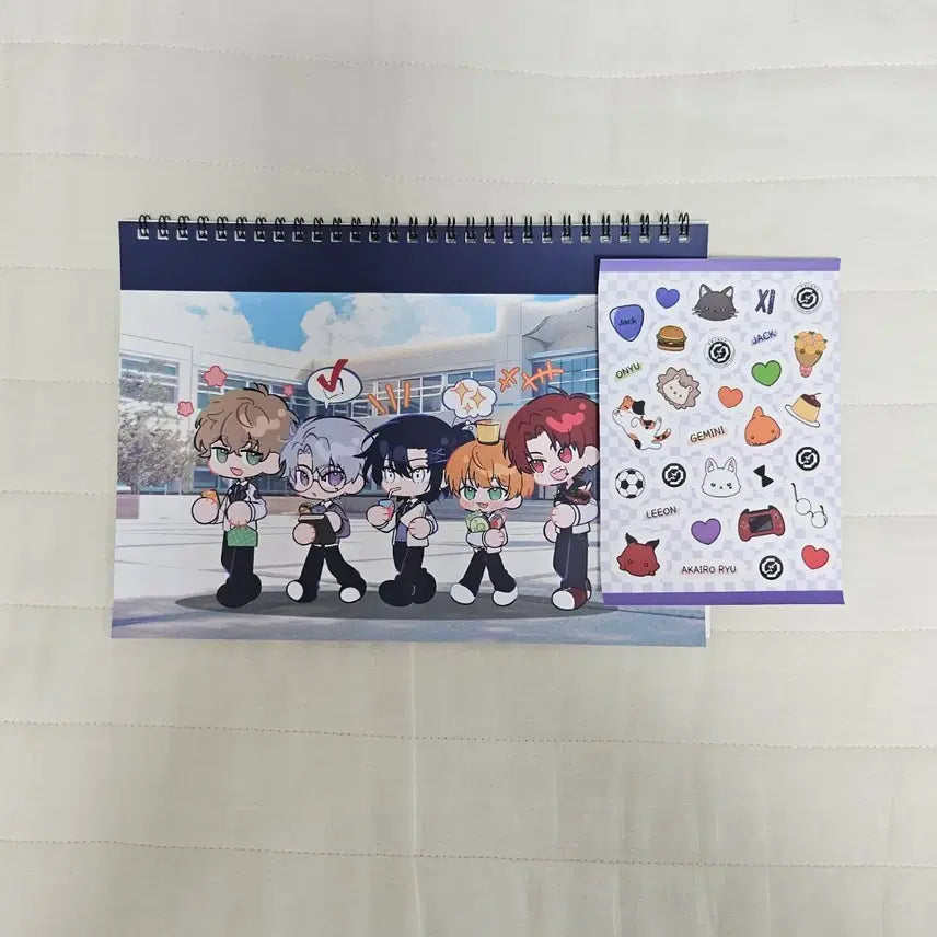 [BUNJANG] Rirevolution School Life Notebook + Sticker Bundle Set / 리레볼루션 스쿨라이프 노트+스티커 일괄