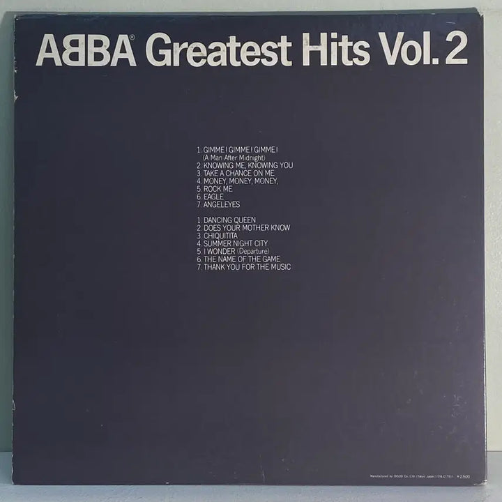 [BUNJANG] ABBA Greatest Hits Vol. 2 LP (1979 Japanese Pressing) / (수입중고LP-유로팝) ABBA -Greatest Hits Vol. 2