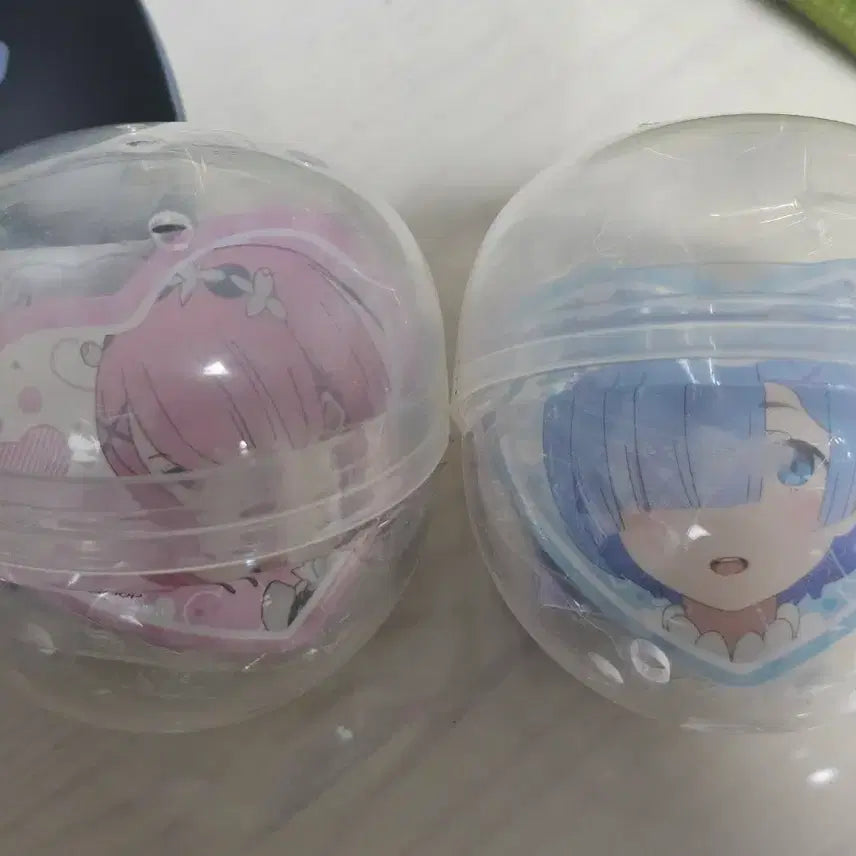 [BUNJANG] Re:Zero Ram &amp; Rem Can Badge Set / 리제로 렘&amp;람 캔뱃지