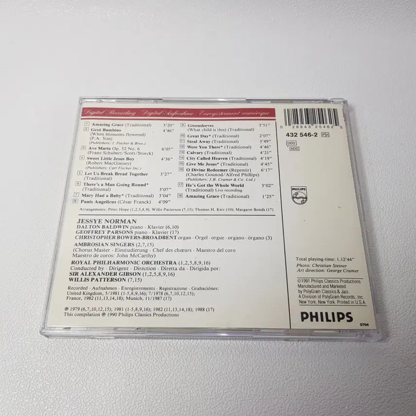 [BUNJANG] Jessye Norman Amazing Grace Philips USA Press CD / 제시 노먼 어메이징 그레이스 필립스 미국 제작반 CD