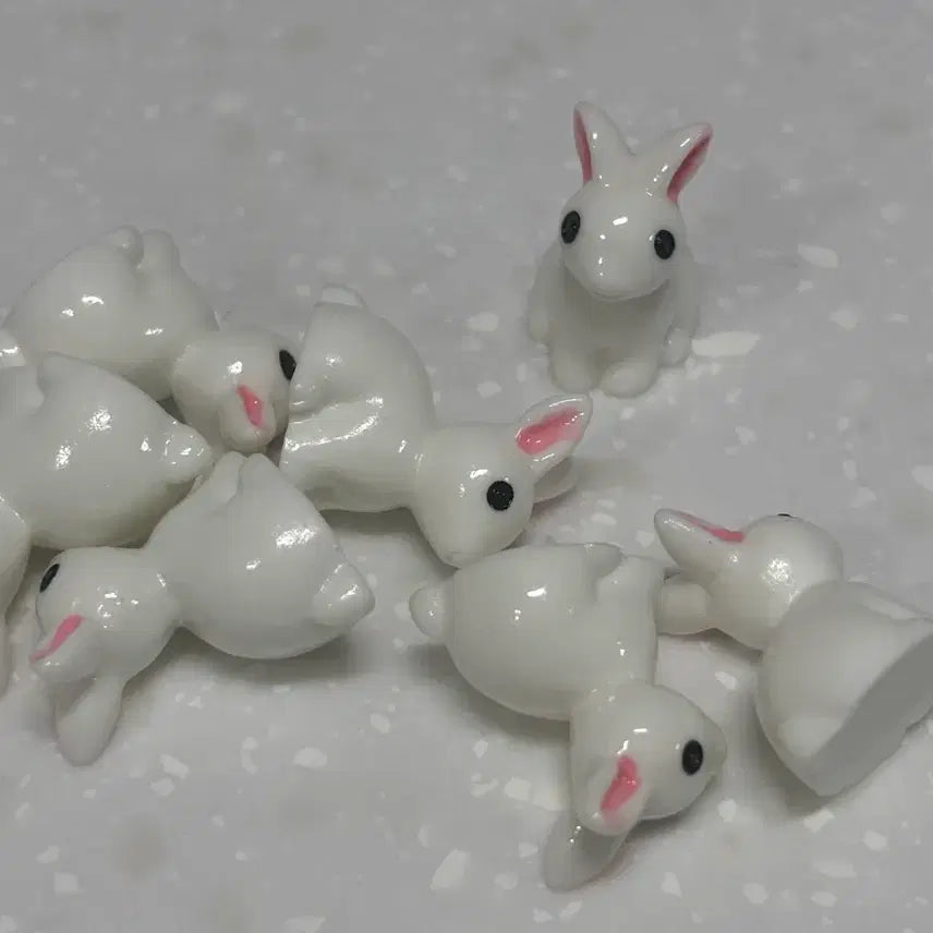 [BUNJANG] Mini Rabbit Rainmol 7-Piece Set Plush Accessory / 인형 누이 소품 미니토끼 레인몰 7개 세트