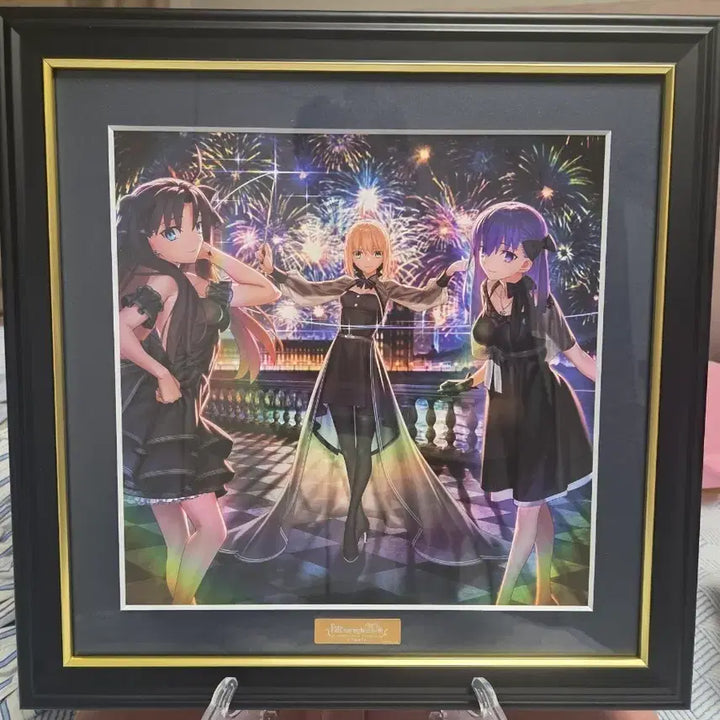 [BUNJANG] Fate/stay night Saber &amp; Rin Tohsaka Fine Graph Framed Art / fate stay night 세이버 토오사카 린 파인그래프 액자 팝니다