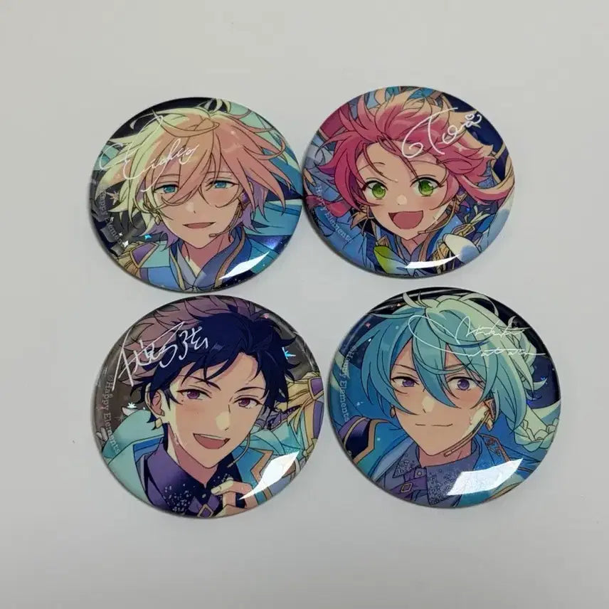 [BUNJANG] Ensemble Stars! FINE 10th Anniversary Can Badge Set - Toru, Yuzuru, Wataru, Eichi / 앙스타 피네 10주년 캔뱃지 토리 유즈루 와타루 에이치
