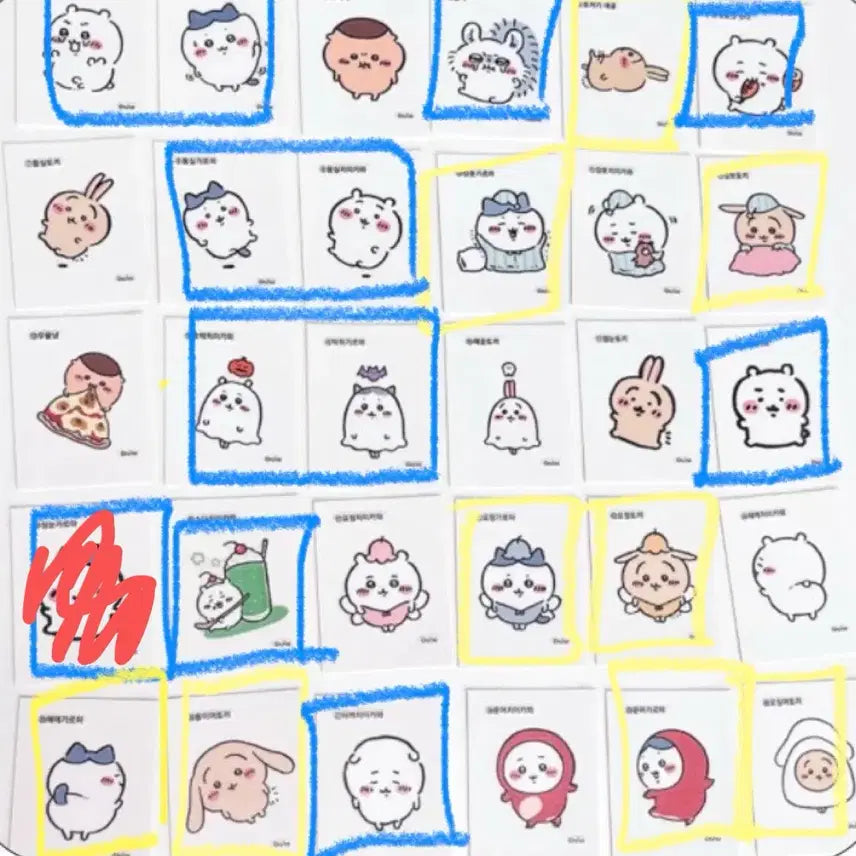 [BUNJANG] Chiikawa Retro Tteu-seal Stickers - Series 1, 2, 3 / 치이카와 레트로 띠부씰 스티커 1,2,3탄