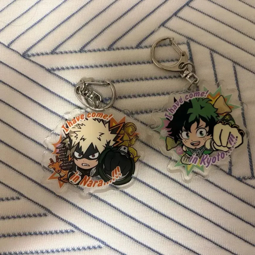 [BUNJANG] My Hero Academia Bakugo Midoriya Keychain Set / 히로아카 나히아 바쿠고 미도리야 키링