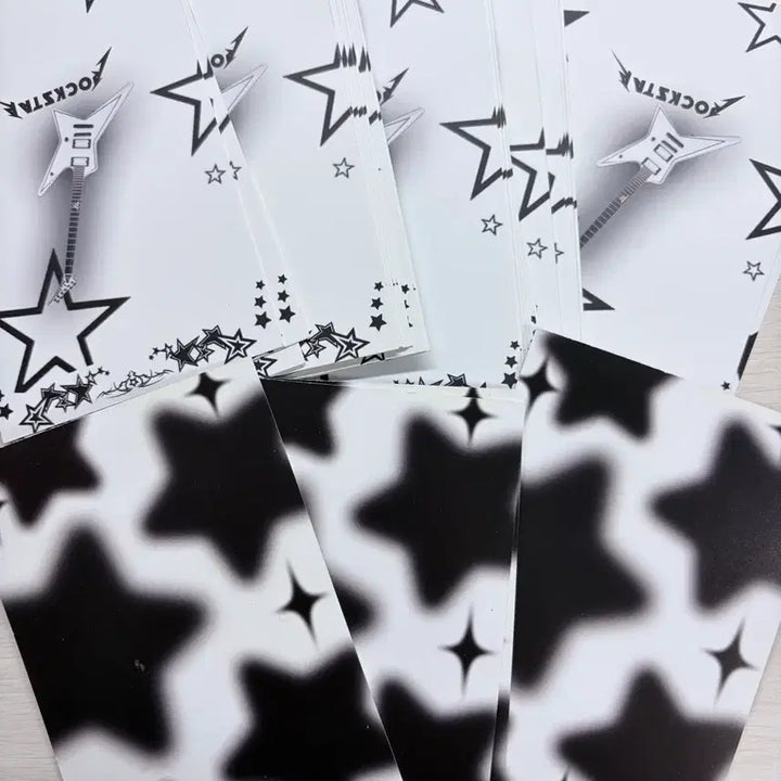 [BUNJANG] A6 Binder Refills Set (Black &amp; White) / 화이트  락스타 바인더 속지 블랙 화이트 속지 일괄 A6 바인더 속지
