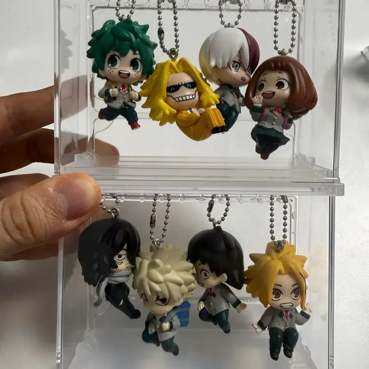 [BUNJANG] My Hero Academia Depo Fig Keyring Set (Parts 1 &amp; 2) / 히로아카 데포피그 키링 1,2탄 세트