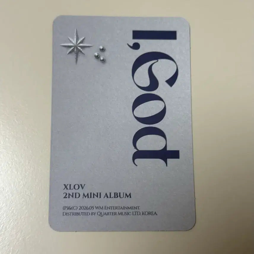 [BUNJANG] Xlov IGod Hyun Album Photocard / 엑스러브 Xlov 아이갓 IGod 현 앨범 포카