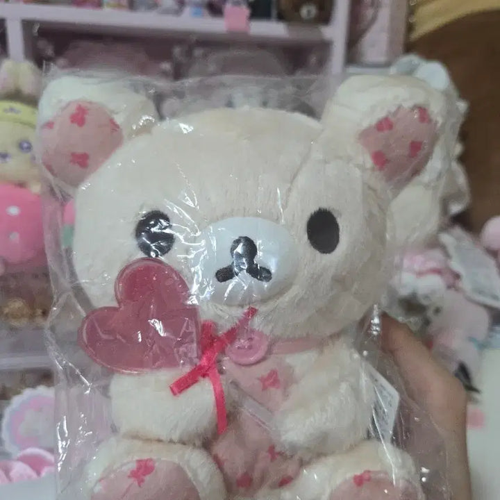 [BUNJANG] Rilakkuma Korilakkuma Lollipop Plush (Sealed) / (미개봉/새상품) 리락쿠마 코리락쿠마 롤리팝 누이