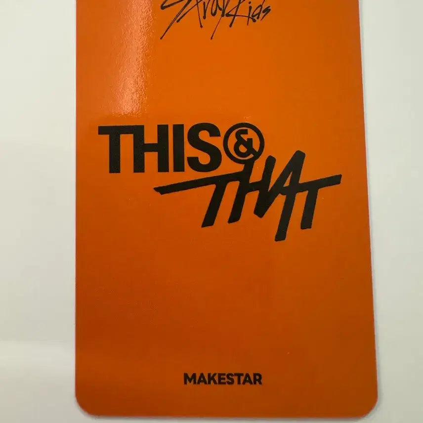 [BUNJANG] Stray Kids THIS&amp;THAT Makestar Lucky Draw Photocard / 스트레이키즈 스키즈 THIS&amp;THAT 디스앤댓 메이크스타 특전 한