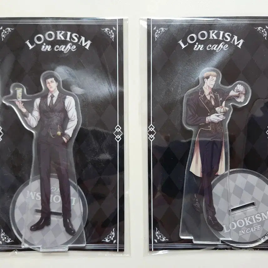 [BUNJANG] Lookism Incheon Pop-up Cafe Jungun &amp; Jingu Acrylic Stand Set (Sealed) / 미개봉 외모지상주의 인천 팝업 콜라보 카페 종건, 준구 아크릴 스탠드 세트