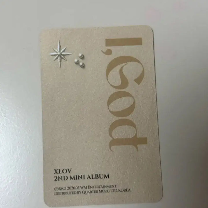 [BUNJANG] Xlov IGod Haru Album Photocard / 엑스러브 Xlov 아이갓 IGod 하루 앨범 포카