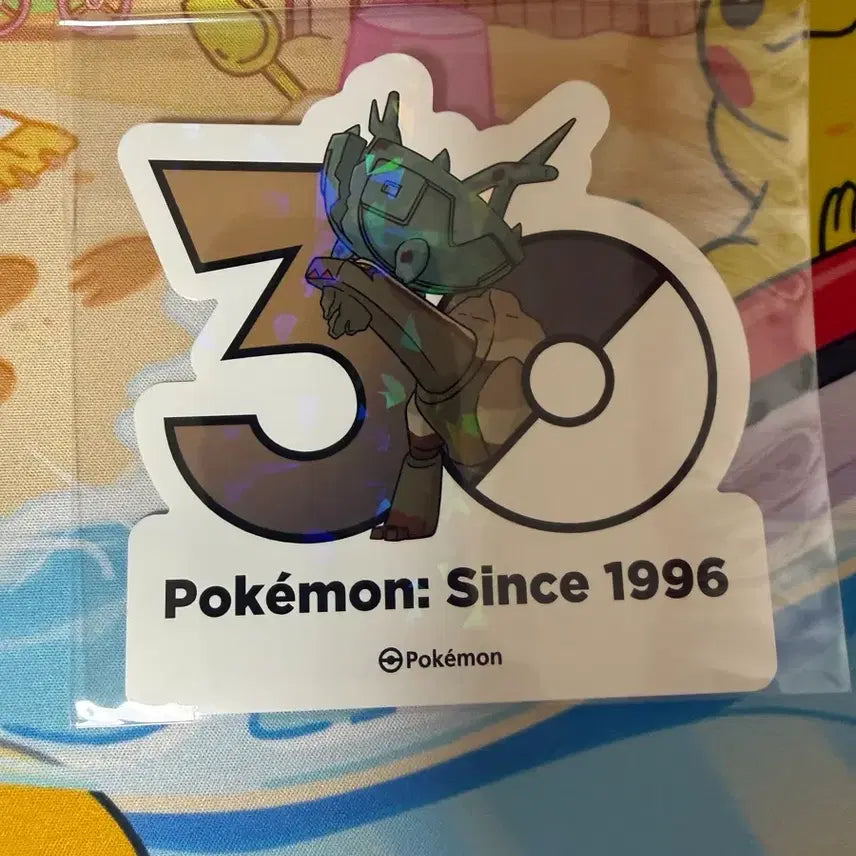 [BUNJANG] Pokemon 30th Anniversary Logo Sticker - Dingru / 포켓몬스터 30주년 스티커 - 딩루