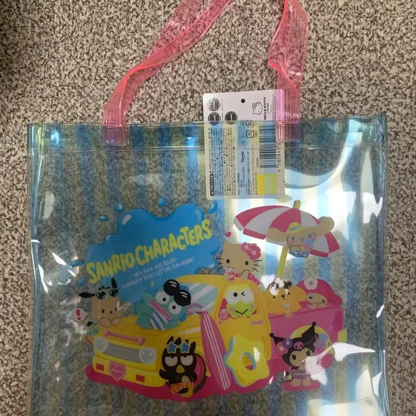 [BUNJANG] Sanrio Characters Tanning Summer PVC Bag / 일본 정품 산리오 캐릭터즈 태닝 썸머 pvc백 (새상품)