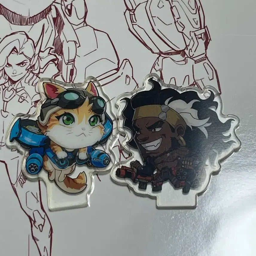 [BUNJANG] Overwatch D.Va Acrylic Jetpack Cat Mauga / 오버워치 데이 아크릴 제트팩 캣 마우가