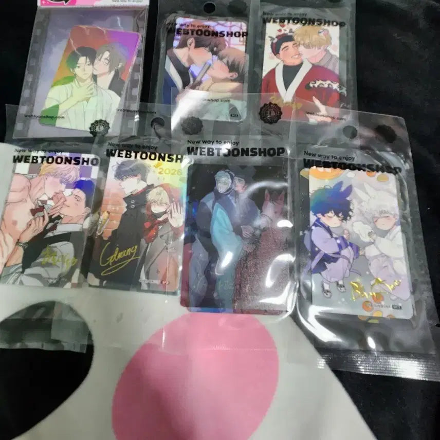 [BUNJANG] Webtoon Shop Photocard Bundle Set 7 Types Sealed / 웹툰샵 포토카드 굿즈 7종 미개봉 일괄