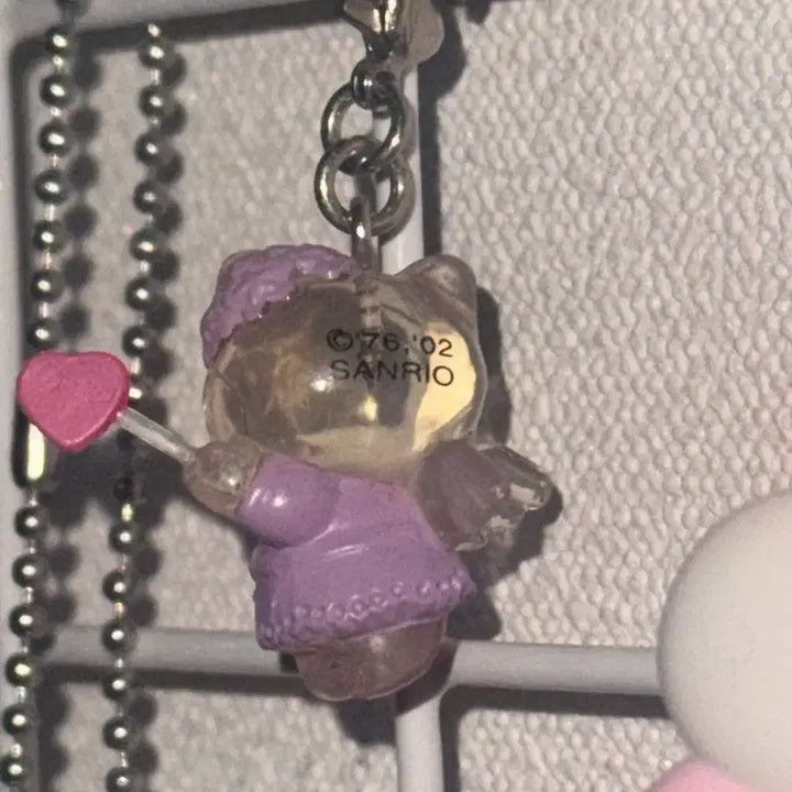 [BUNJANG] Hello Kitty Transparent Angel Kitty Strap Charm / 고전 키티 투명 엔젤 키티 스트랩 알맹이 킽스