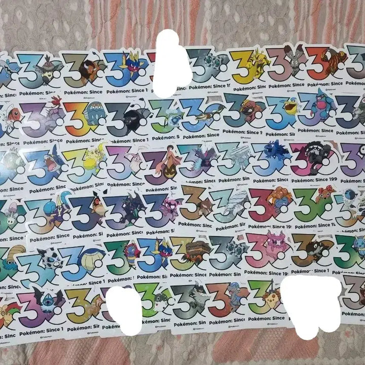 [BUNJANG] Pokemon 30th Anniversary Sticker Set / 포켓몬스터 30주년 스티커 원가판매합니다!