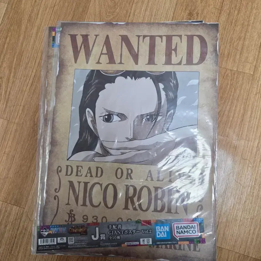 [BUNJANG] One Piece Nico Robin "DEAD OR ALIVE" Wanted Poster / 원피스 니코로빈 j상 현상수배 포스터