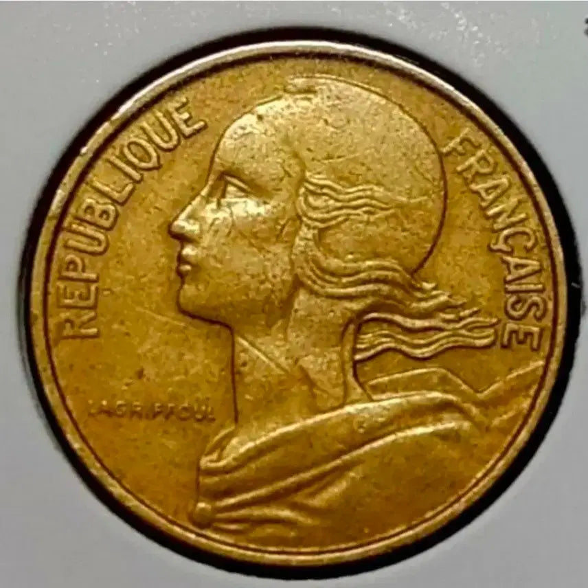 [BUNJANG] 1965 France 10 Centimes Coin / 프랑스 1965년 10상팀.외국주화 주화 화폐 동전