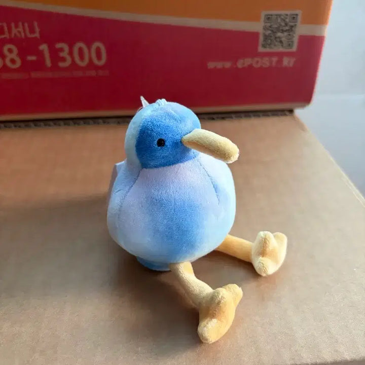 [BUNJANG] Kiwi Bird Multi Blue Keyring Plush / 키위새 멀티 블루 키링 인형