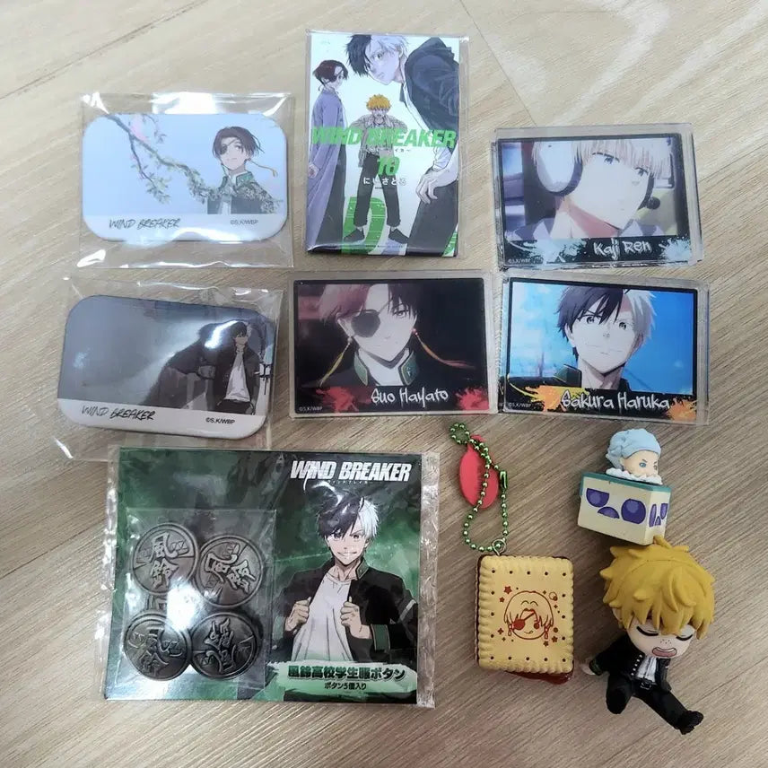 [BUNJANG] Winble Fuurin Uniform Button Suo Sakura Kaji Acrylic Block, Can Badge, Gacha Charm, Figure, Original Drawing, Bonus, Manga, Magnet Bundle Set / 일괄)윈브레 후우린 교복단추 스오 사쿠라 카지 아크릴 블럭 캔뱃지 디저트 가챠 키링 피규어 원화 특전 만화책 자석 마그넷