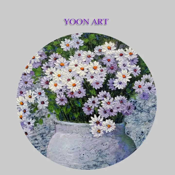 [BUNJANG] Daisy Painting (No. 12) Oil on Canvas (Original) / 데이지꽃 12호 (유화)