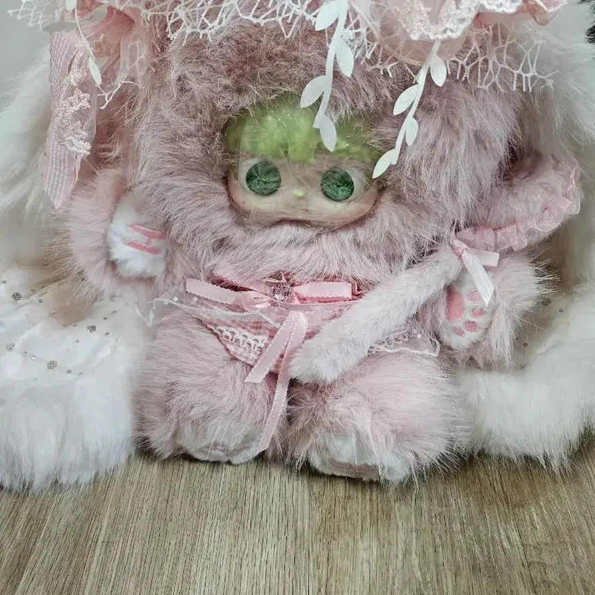 [BUNJANG] Pink Fur &amp; Lace Doll / 산미 850