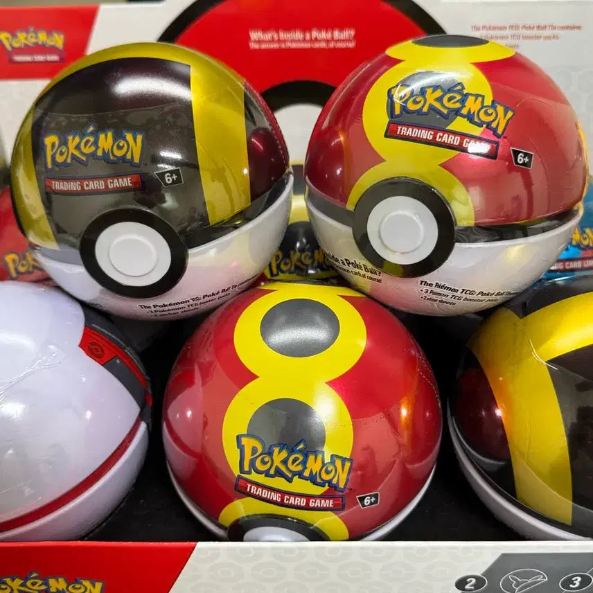 [BUNJANG] North America Pokemon Ball Tin (3 Random Packs) / 북미 포켓몬카드 포켓볼 틴 (랜덤 3팩)