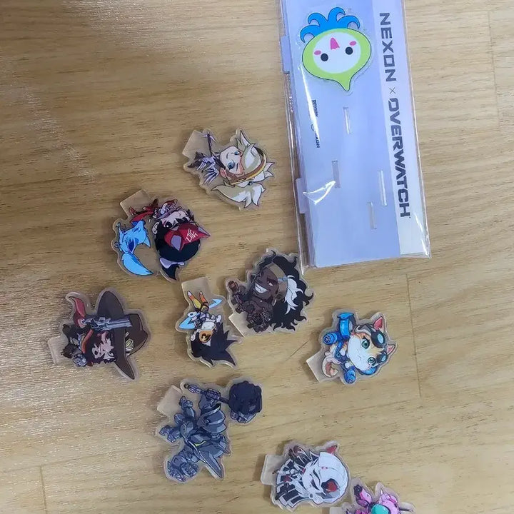 [BUNJANG] Overwatch Acrylic Diorama Set / 오버워치 아크릴 디오라마9종 +부채