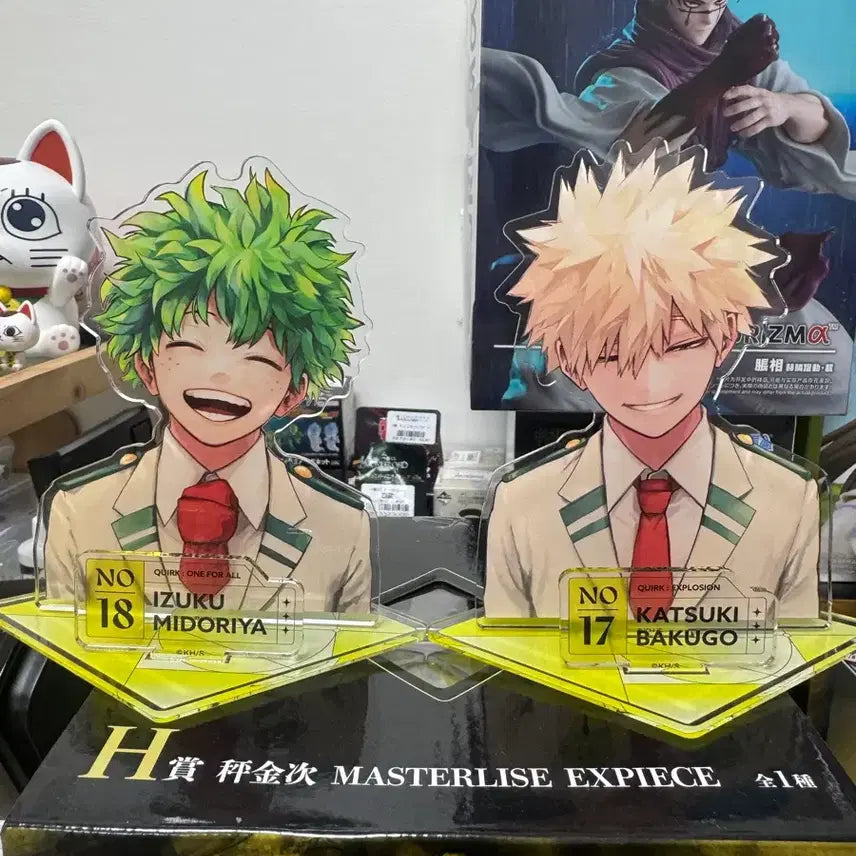 [BUNJANG] My Hero Academia Midoriya &amp; Bakugo Acrylic Stand Set / 히로아카 미도리아 바쿠고 아크릴스탠드 세트로팝니다