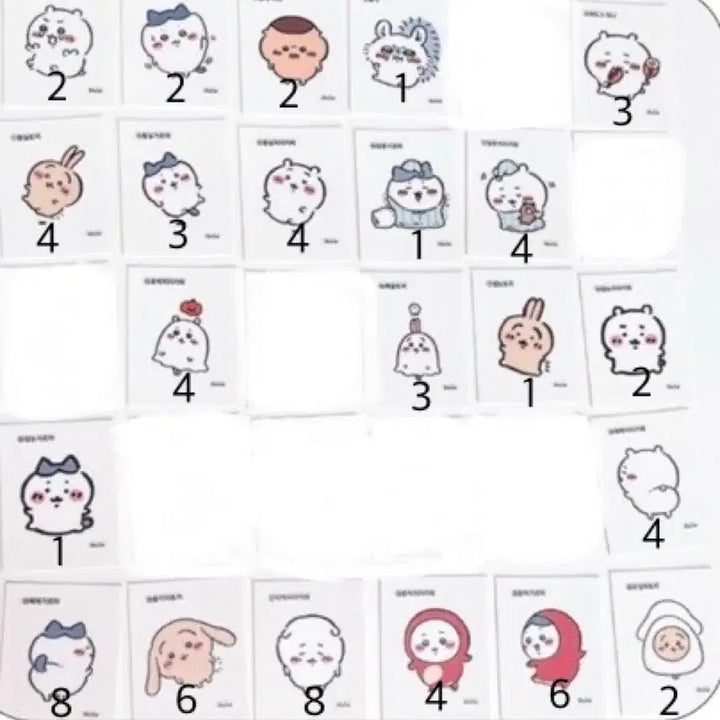 [BUNJANG] Cheekawa Tteokbokki Sticker Collection (Secret, Classic) / 먼작귀 치이카와 띠부씰 시크릿 고전 스티커 교환 1탄 2탄 3탄