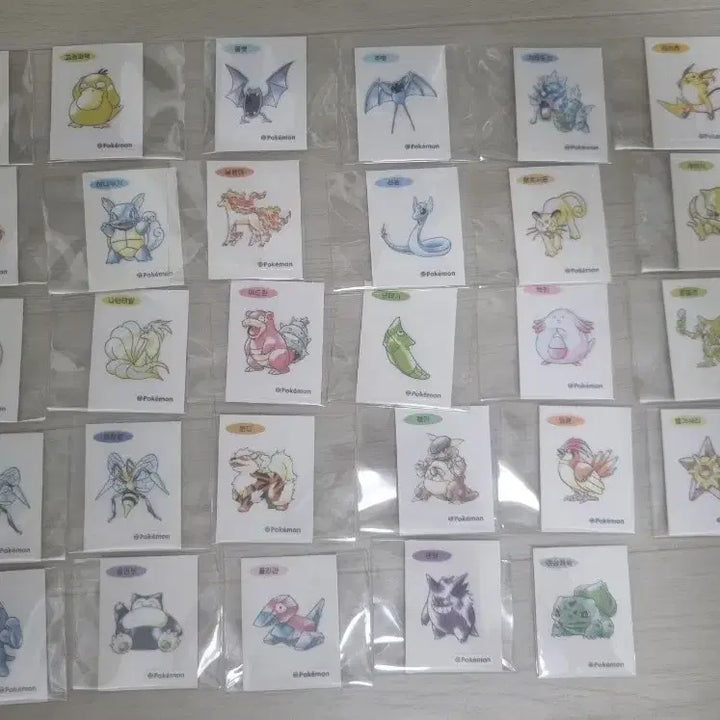 [BUNJANG] Pokemon Artwork Ttibsils Bundle Set / 포켓몬 아트워크 띠부씰 팝니다.