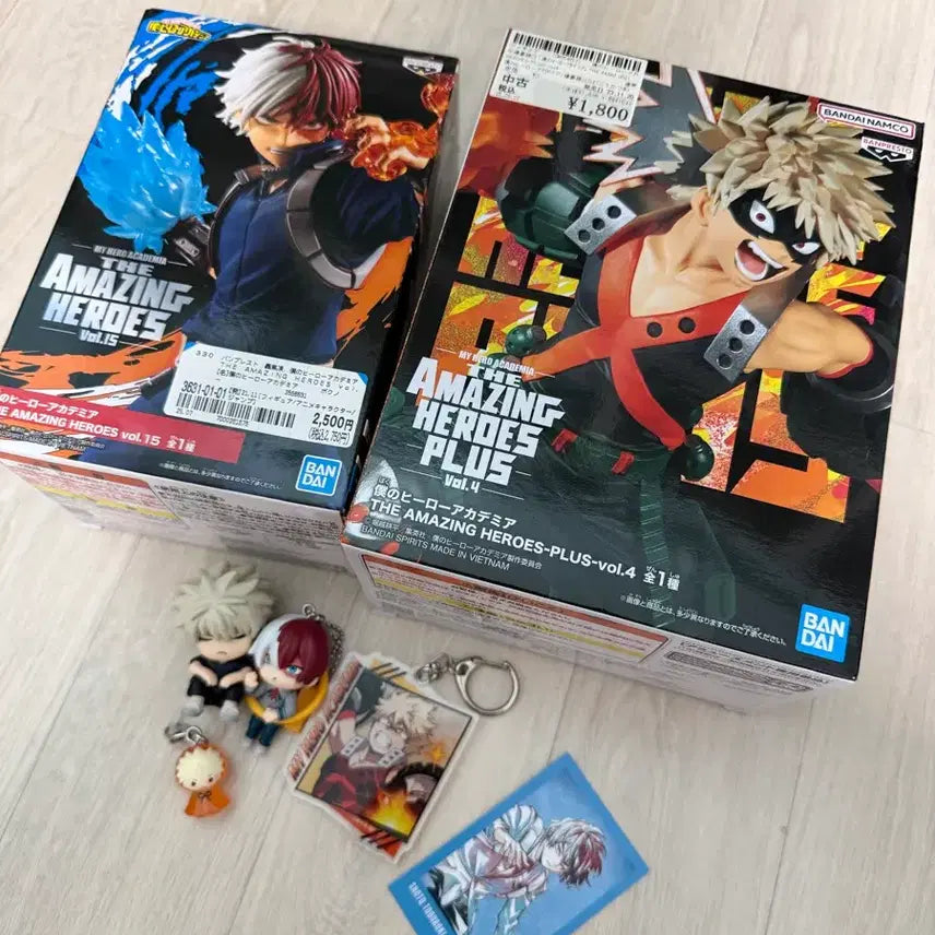 [BUNJANG] My Hero Academia Bakugo Katsuki &amp; Todoroki Shoto Figure Bundle Set / 일괄) 나히아 나의 히어로 아카데미아 피규어 2개 세트 굿즈 바쿠코 카츠키 토도로키 쇼토