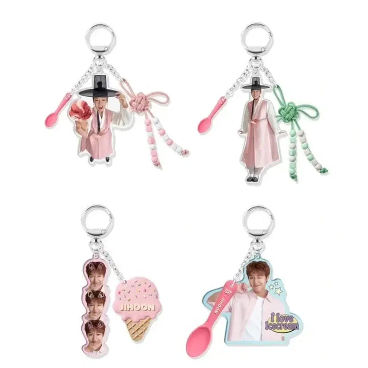[BUNJANG] Baskin Robbins Park Jihoon Limited Edition Acrylic Keyring / 새상품) 베라 아궁빵 박지훈 키링 한정판 배라 배스킨라빈스 베스킨라빈스 빅지훈
