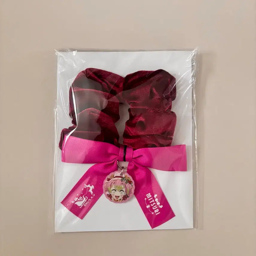 [BUNJANG] Demon Slayer Mitsuri 2025 Christmas Scrunchie Ribbon / 귀멸의칼날 미츠리 2025 크리스마스 슈슈 리본