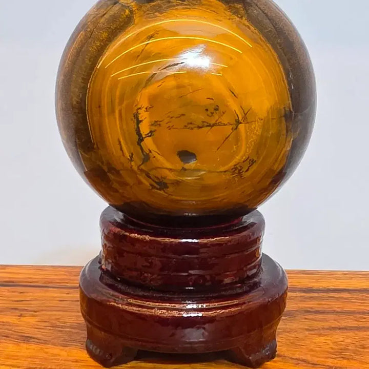 [BUNJANG] Tiger Eye Large Polished Stone / 26082414 좋은 기운을 내뿜는 영롱한 호안석 타이거아이 대작 구가공석 광물 수석 팝니다